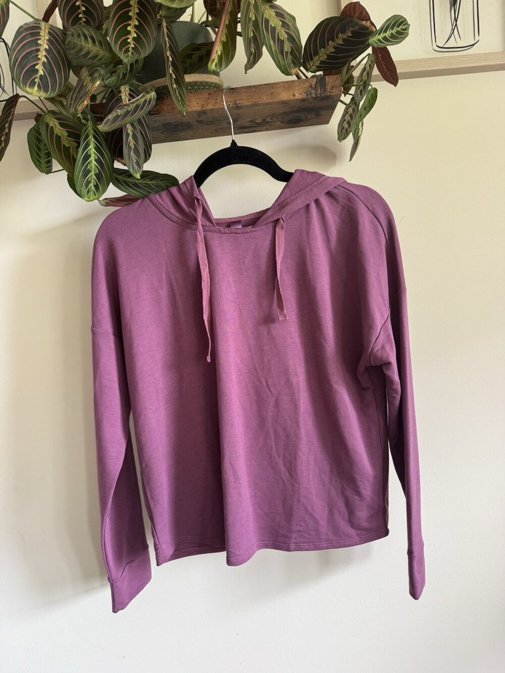 NWT Adore Me Tulip‎ Purple Loungewear Hoodie Sweatshirt Size S Pullover